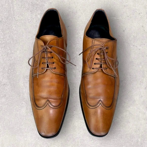 Hugo Boss | Shoes | Hugo Boss Walnut Brown Leather Wingtip  display picture 1